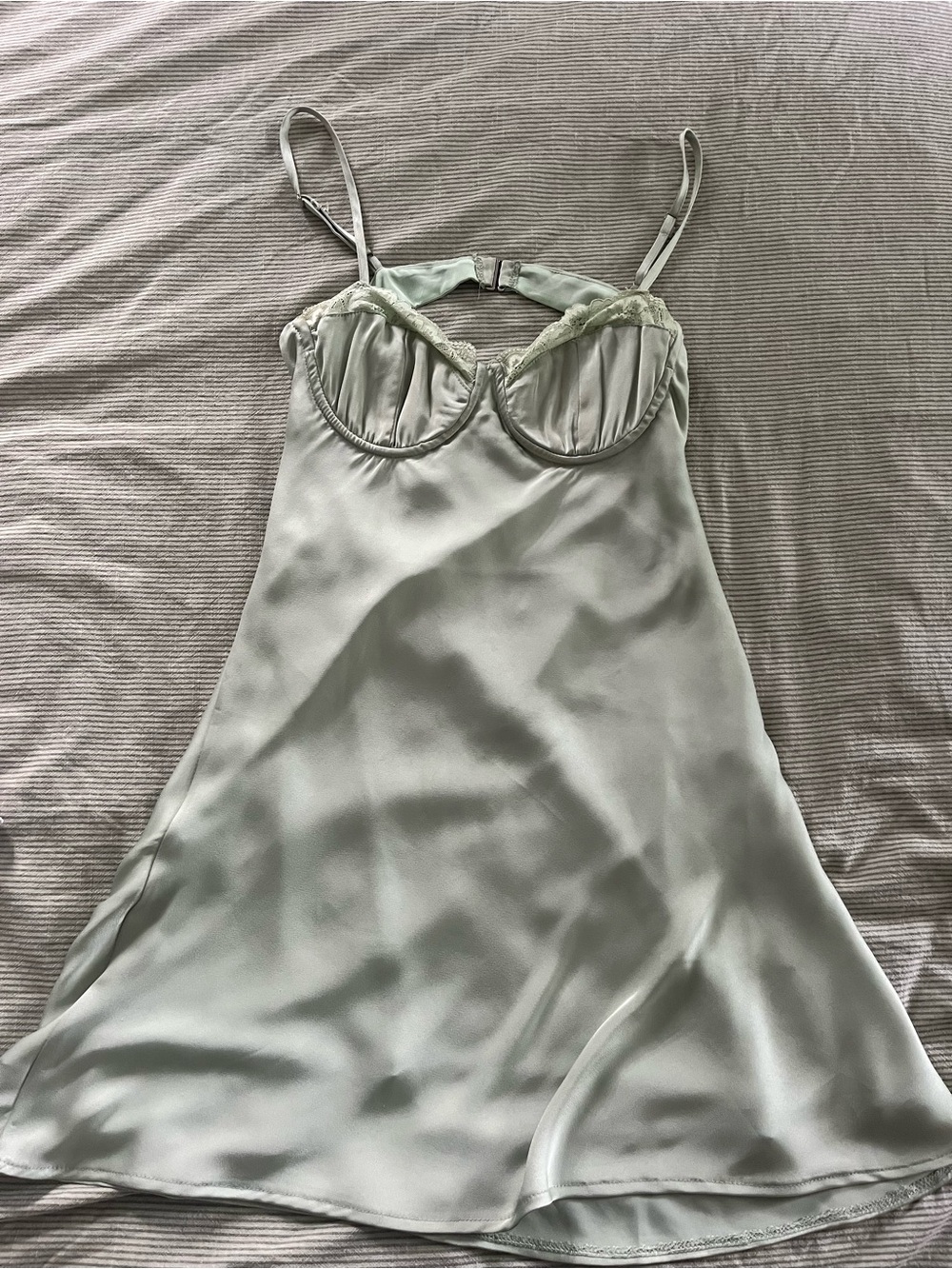 Princess Polly Mint Green Women's Satin Dress